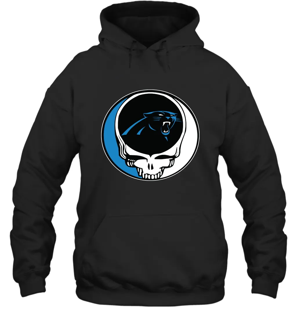 Carolina Panthers Grateful Dead Steal Your Face NFL Football Adult Hoodie Sweatshirt