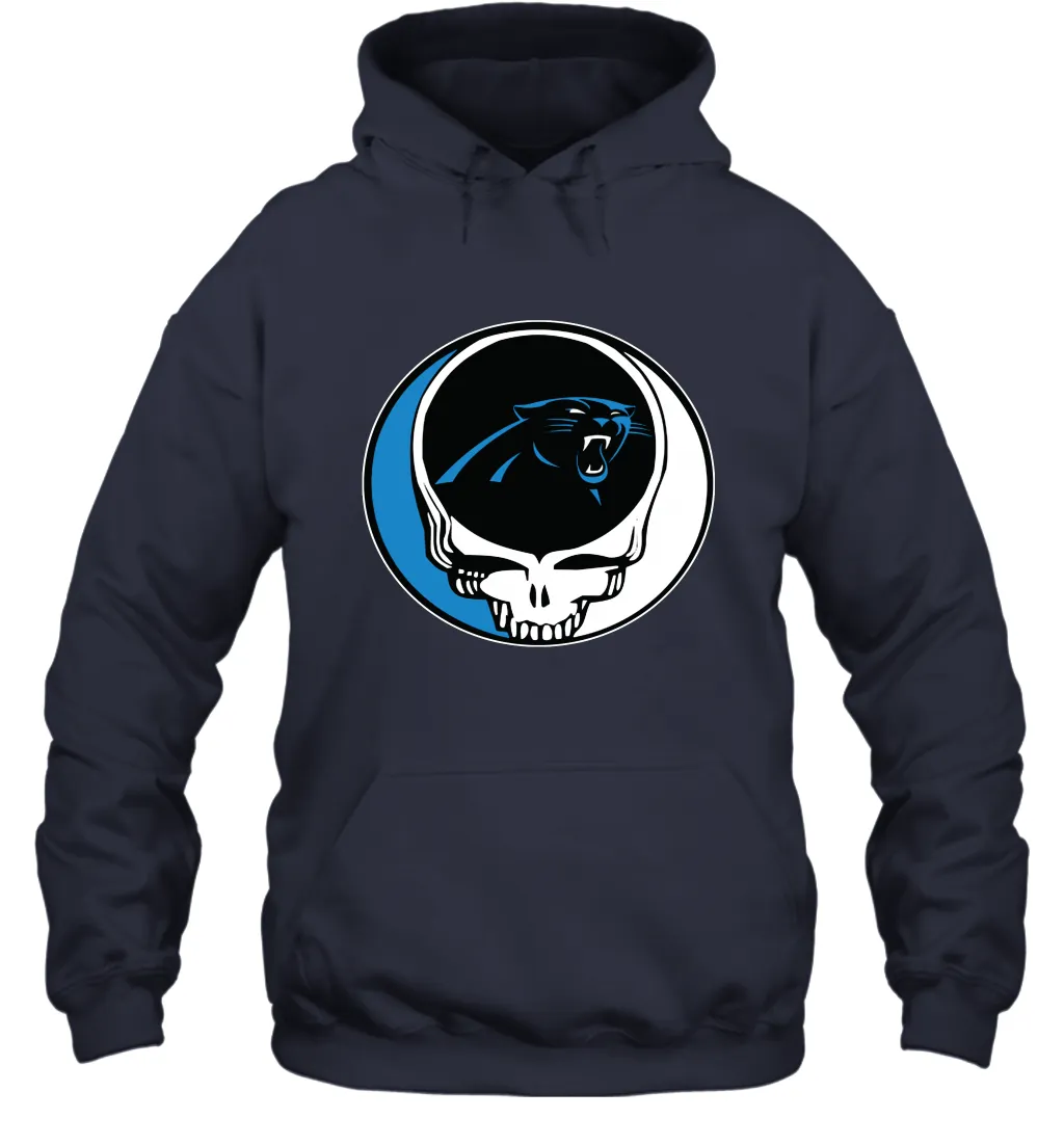 Carolina Panthers Grateful Dead Steal Your Face NFL Football Adult Hoodie Sweatshirt