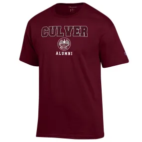 Champion Jersey Short Sleeve Tee- Maroon- Alumni