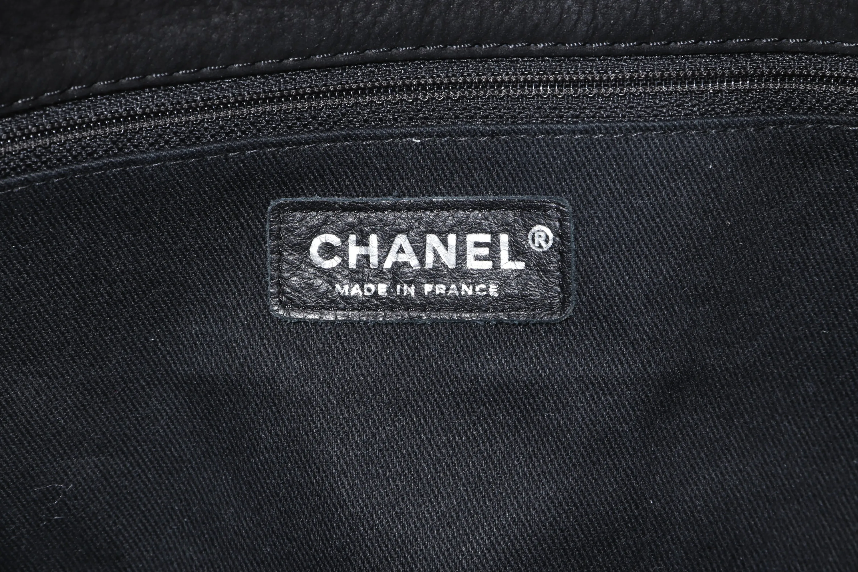 CHANEL FRENCH RIVIERA BAG (1598xxxx) BLACK QUILTED SUEDE SILVER HARDWARE, WITH CARD & DUST COVER