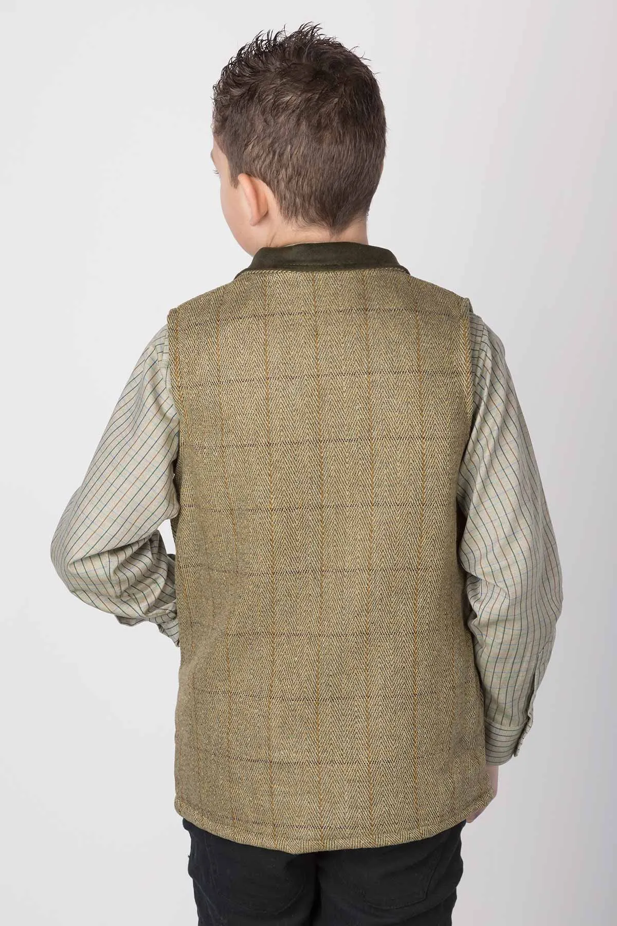 Children's Tweed Waistcoat - Derby