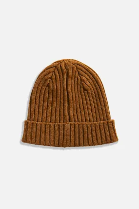 Chunky Ribbed Beanie / Ochre