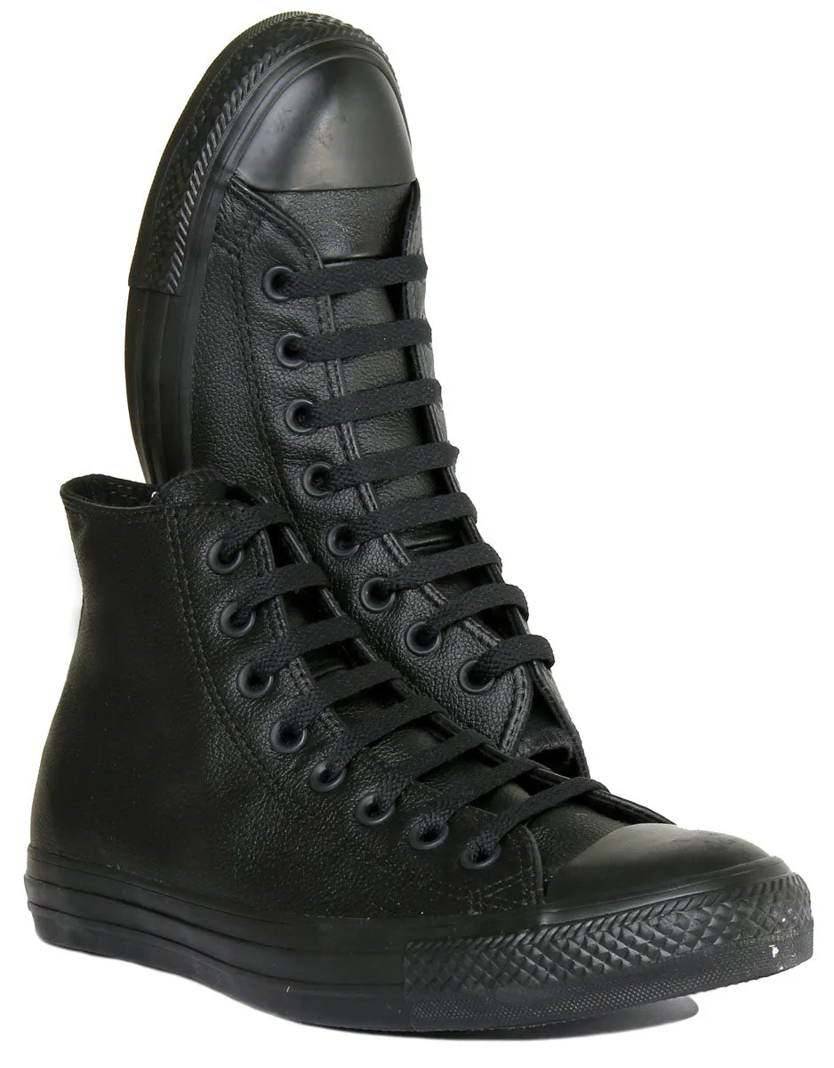 Converse 135251 CT All Star Hi Leather Trainer In Black For Unisex