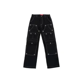 Convertible Double Knee Pants (Black)