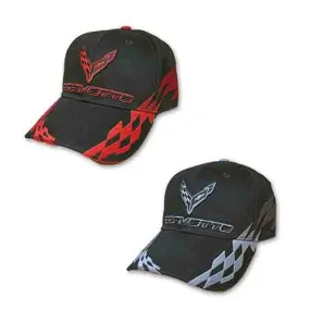 Corvette "Bad Vette" Baseball Hat - Red/Silver