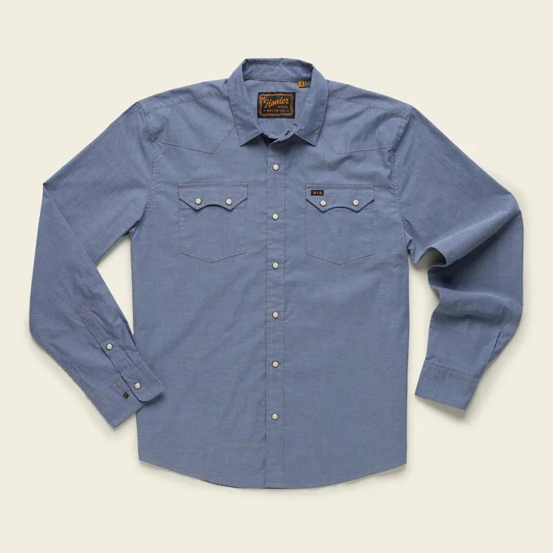 Crosscut Snapshirt | Classic Blue Chambray | Howler Bros