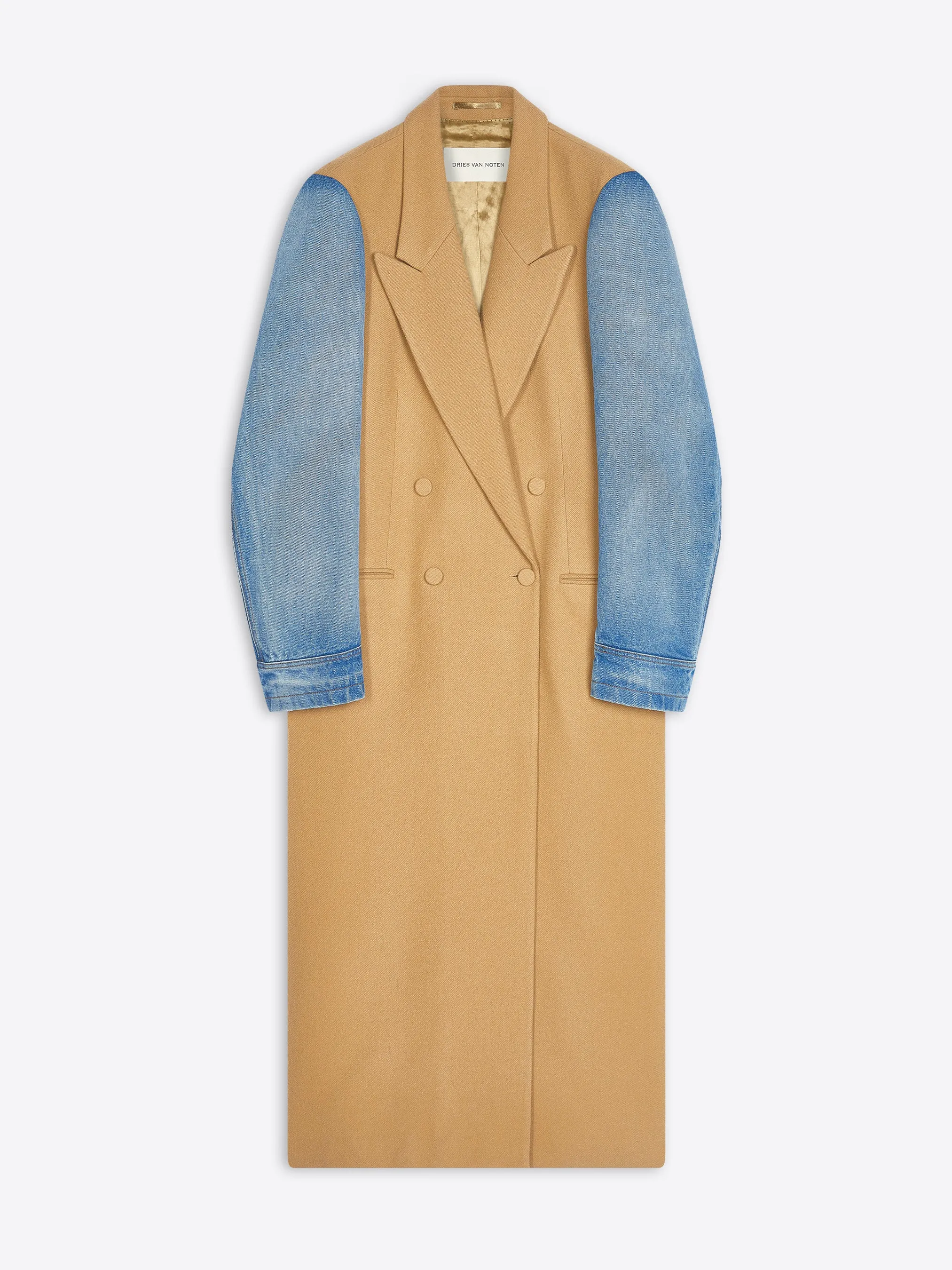 Denim sleeved coat