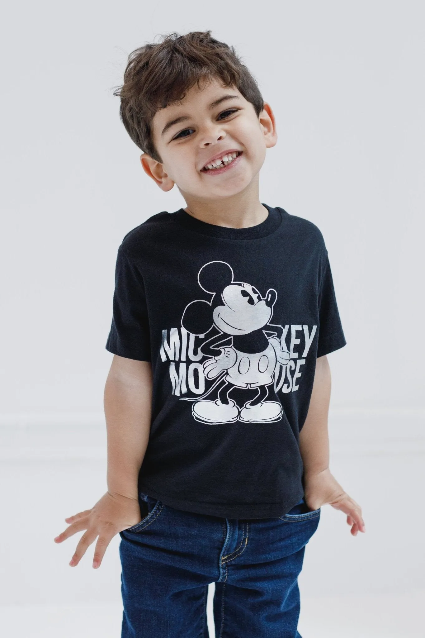 Disney Mickey Mouse Metallic Print T-Shirt