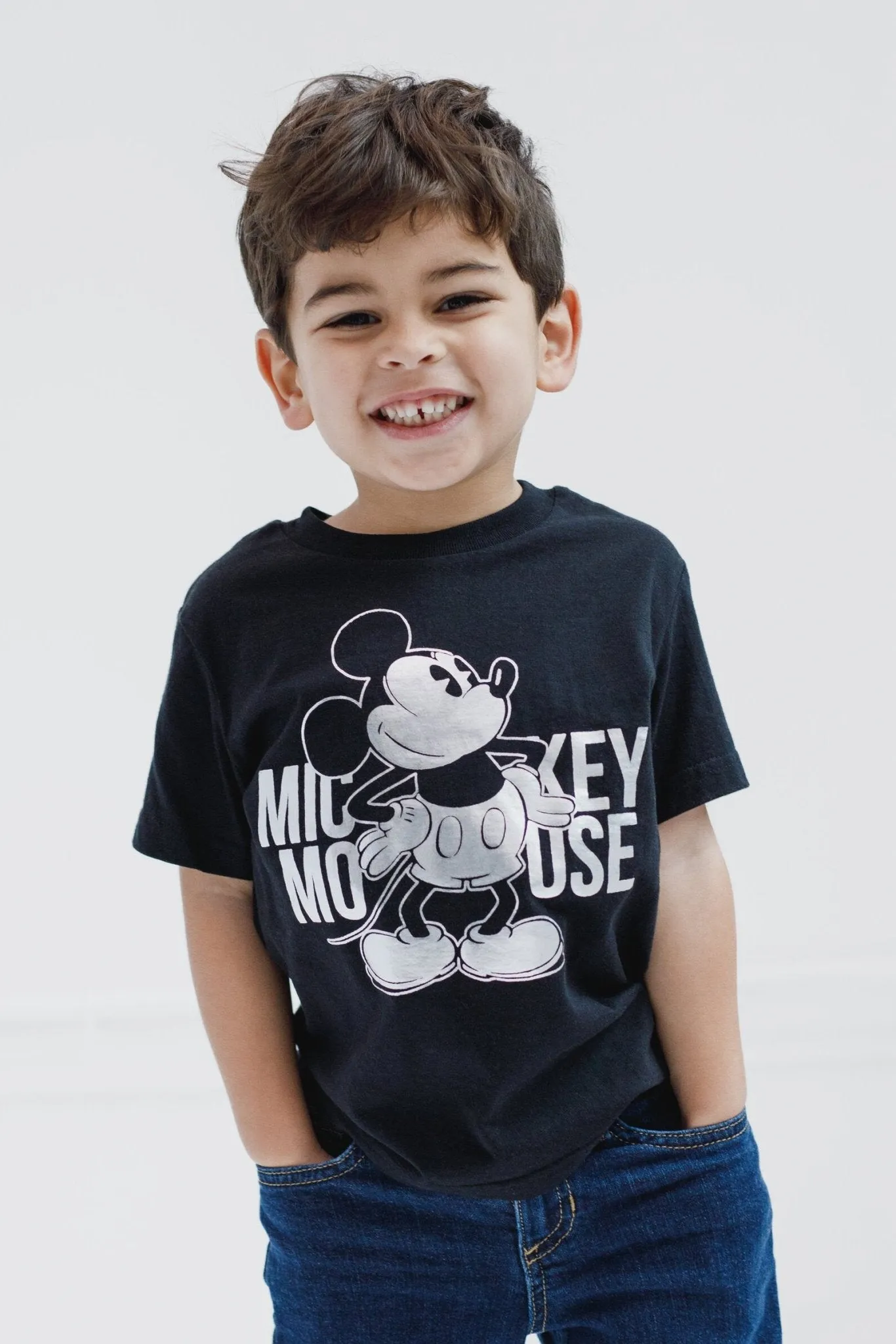 Disney Mickey Mouse Metallic Print T-Shirt