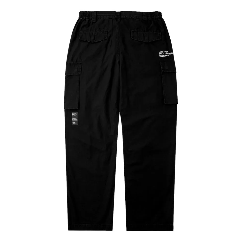 DPLS 9 POCKETS GARGO PANTS-BLACK