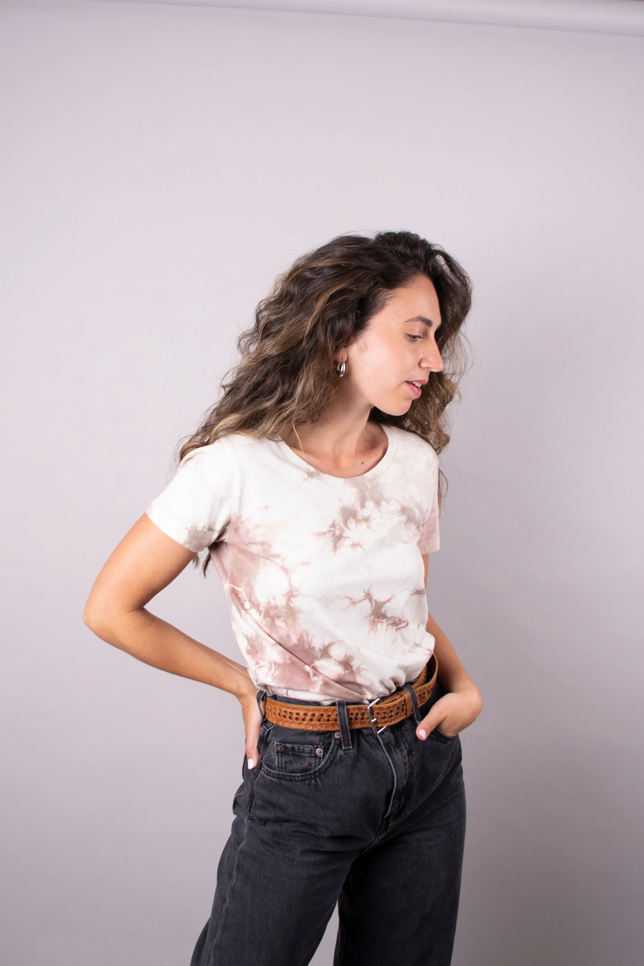 Earthy Browns Tie-Dye T-Shirt - Women