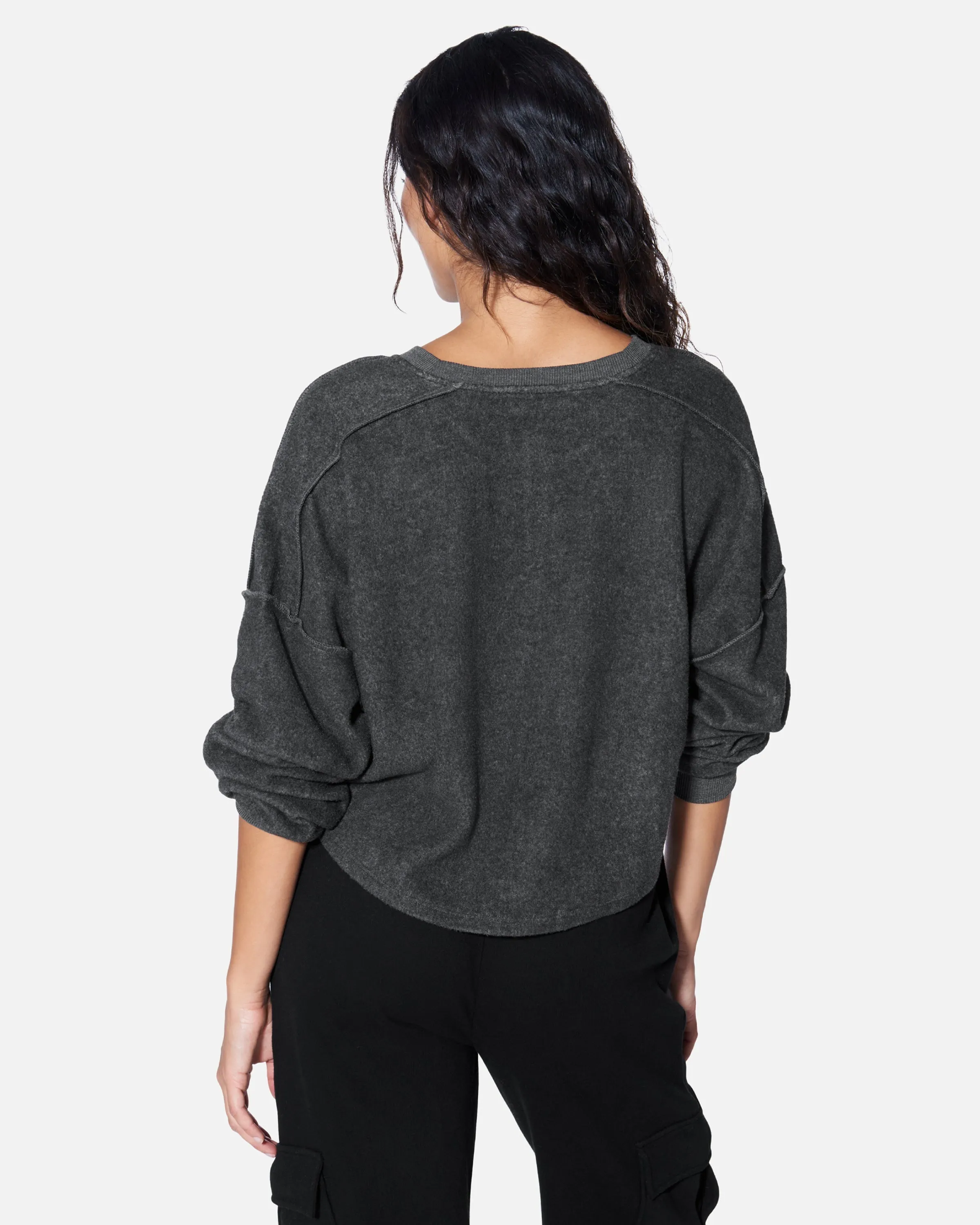 ESSENTIAL ALL TIME FAVORITE HENLEY LONG SLEEVE TOP