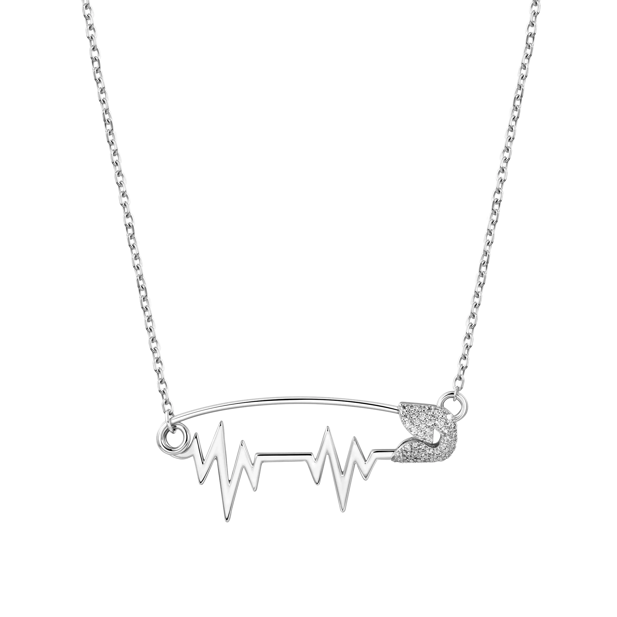 ESSENTIALS Heartbeat Pin Adjustable Necklace