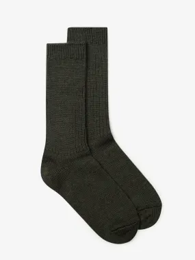 Everyday Classics Merino Socks in Olive