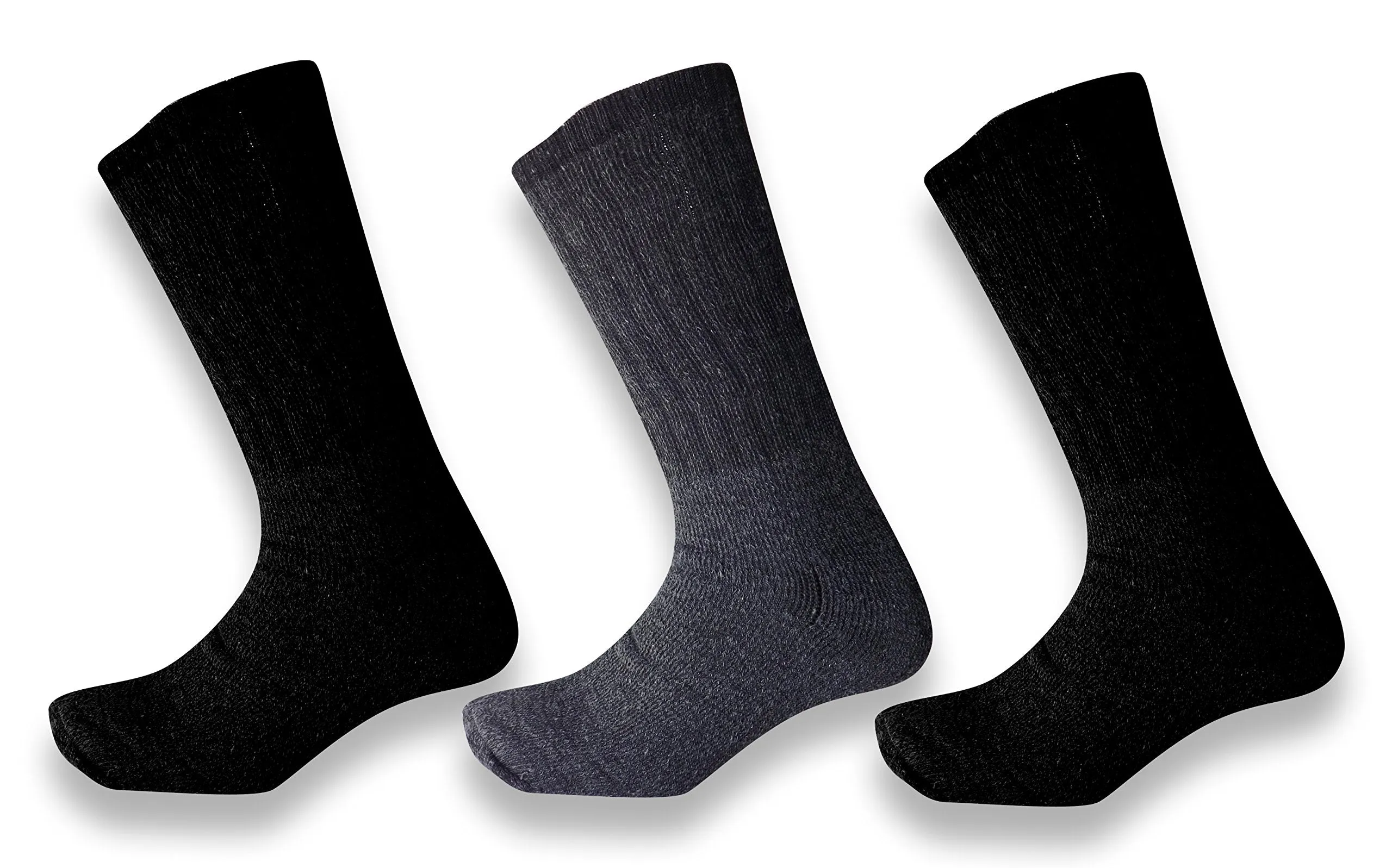 Extreme Weather Warm Wool Blend 3 or 6 Pack Men's Socks - Shoe Size 6-12