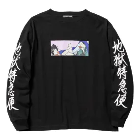 FLAGSTUFF 地獄特急便 STYLE1 L/S TEE-BLACK