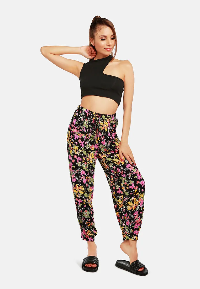 Floral Printed Harem Pants