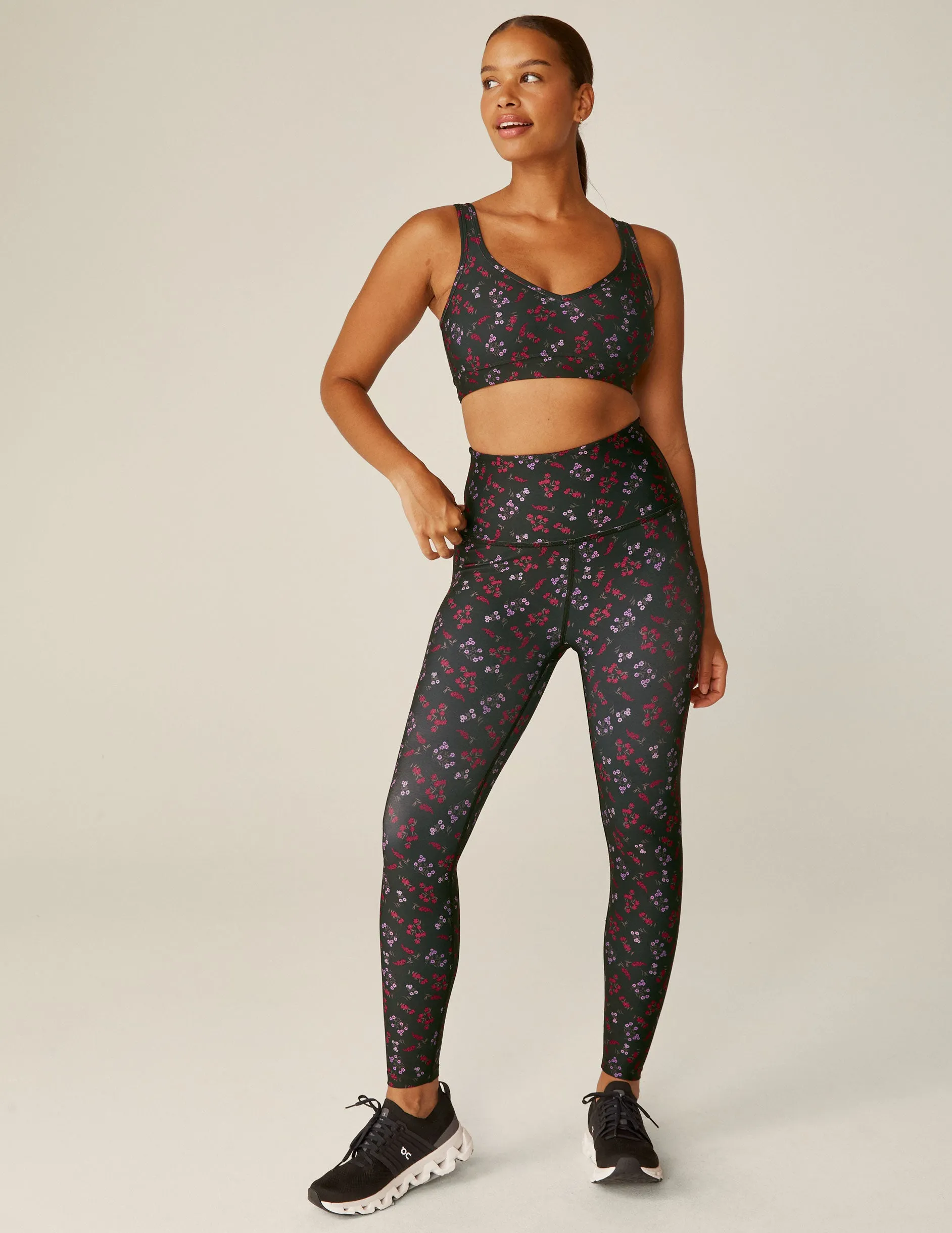 Forget Me Not Floral Endurance Light High Waisted Midi Legging