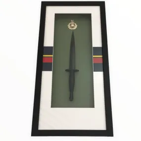 Framed Commando Dagger - Ceremonial (Anodized) Cap Badge