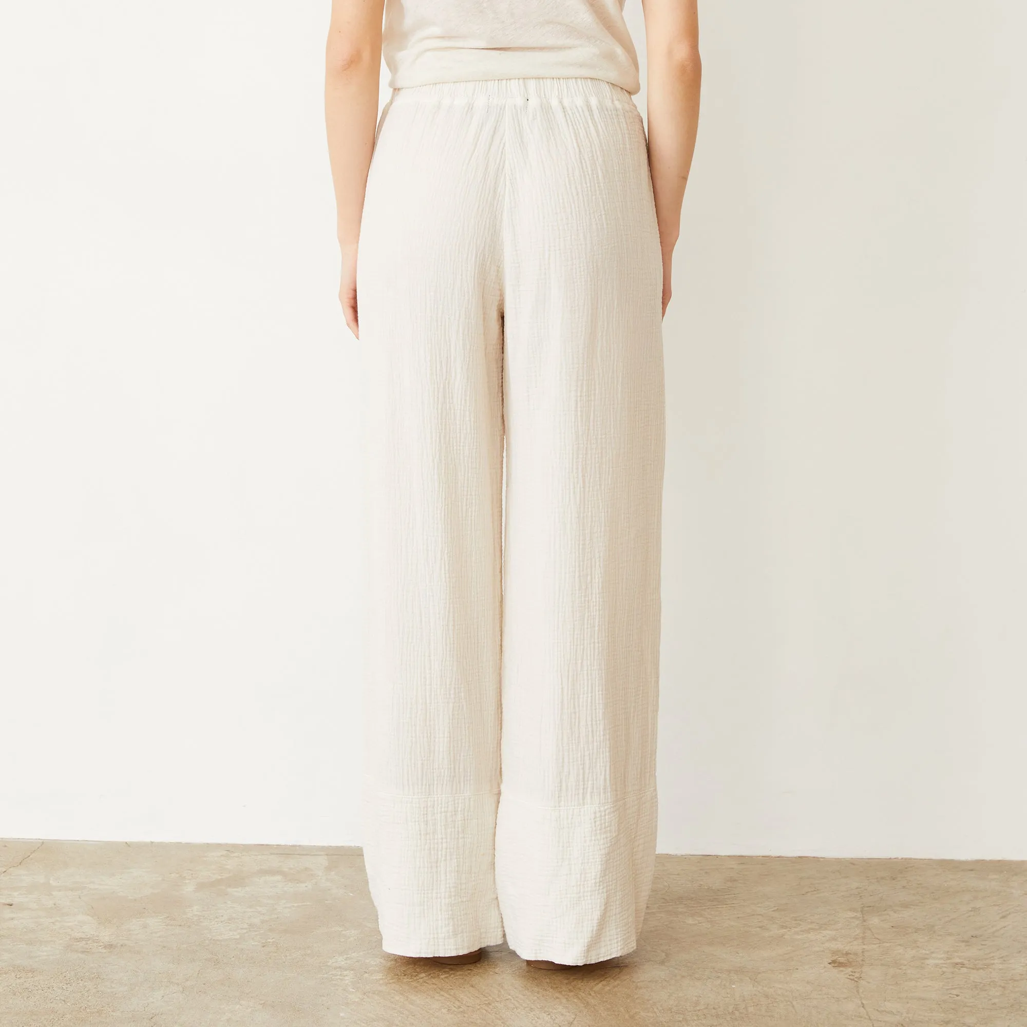 Gauze Wide Leg Pant