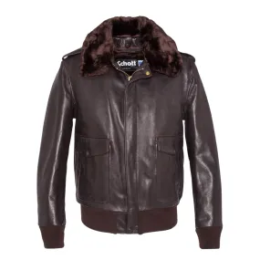 Giubbino Uomo Schott N.Y.C A-2 Flight Jacket Marrone