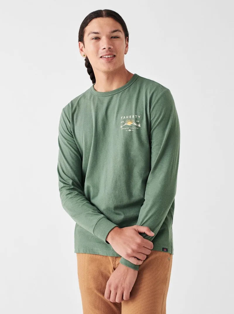 Graphic Long-Sleeve Mountain Tee