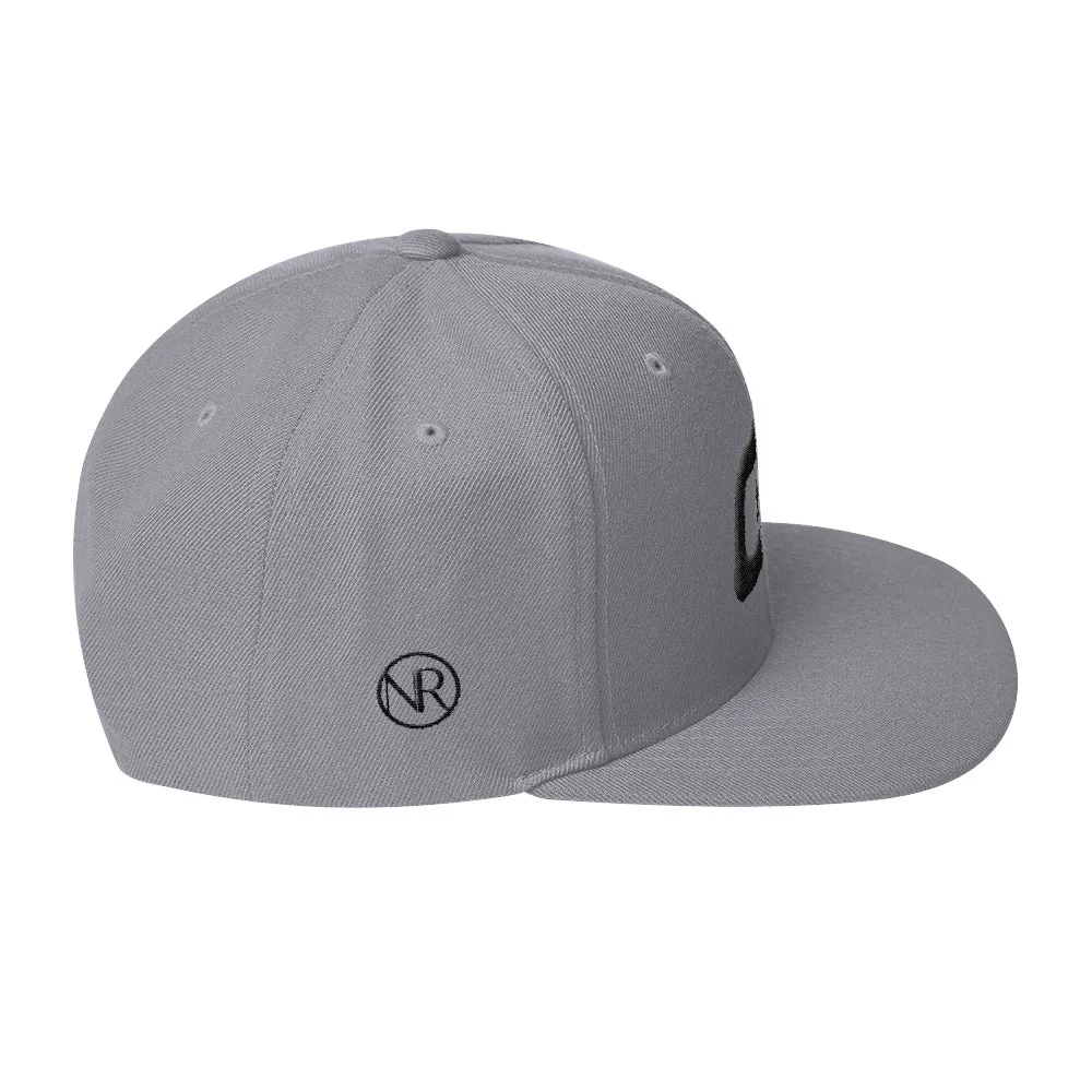 Guam - Flat Brim Hat - Black Embroidery - GU - Many Hat Color Options Available