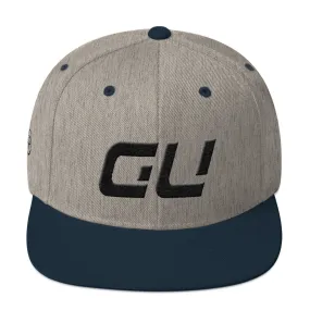 Guam - Flat Brim Hat - Black Embroidery - GU - Many Hat Color Options Available