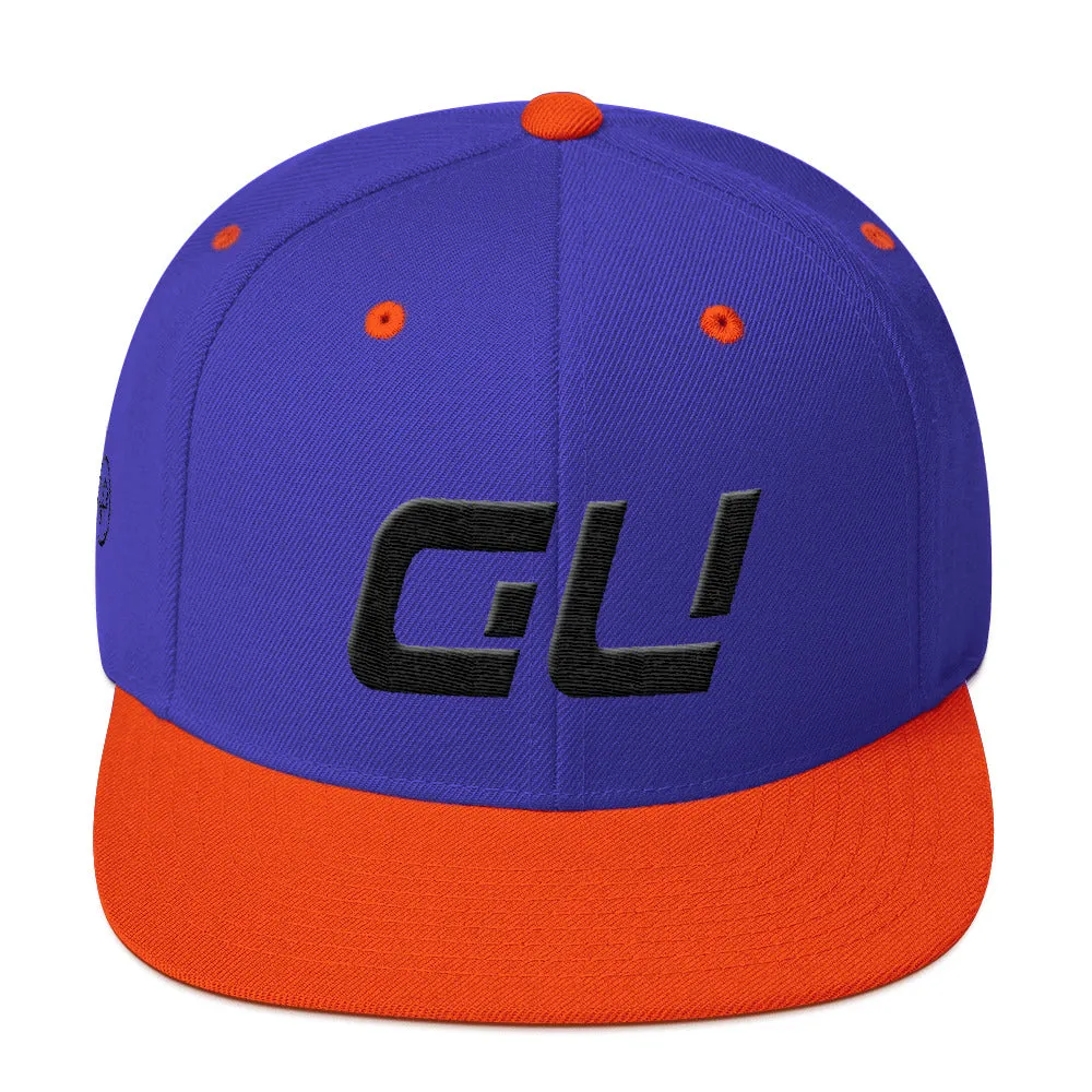 Guam - Flat Brim Hat - Black Embroidery - GU - Many Hat Color Options Available