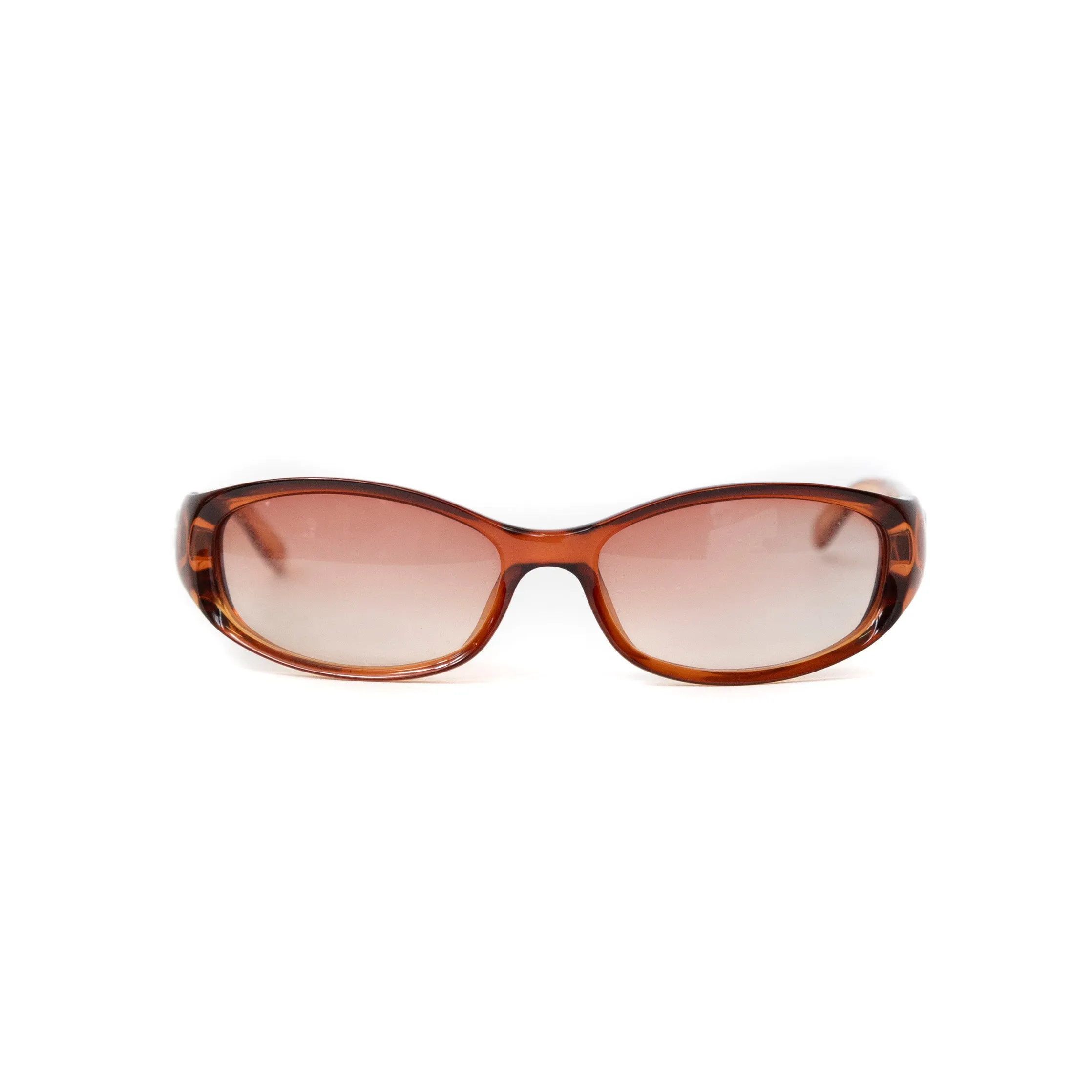 Gucci Transparent Rounded Orange Sunglasses