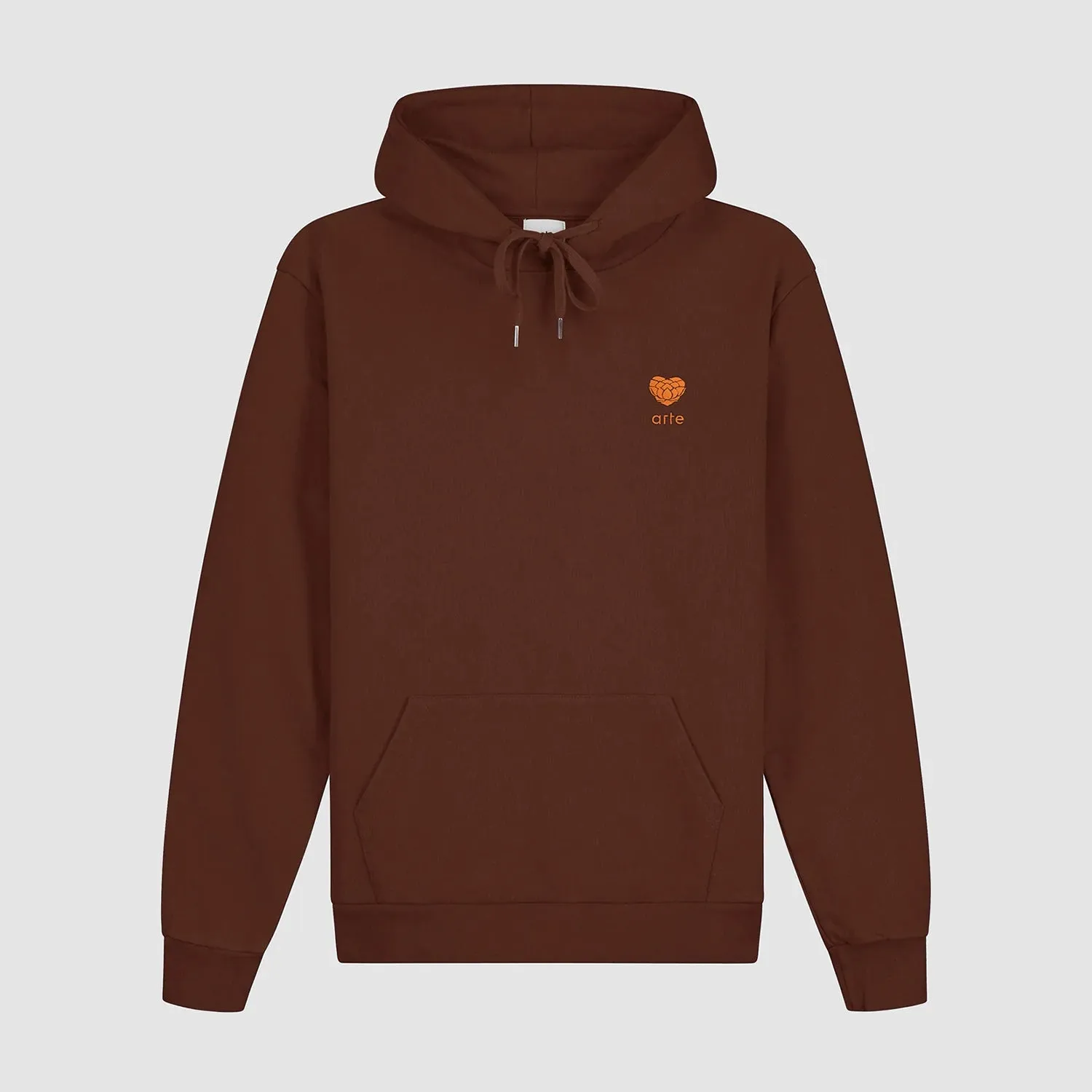 Heart Flower Hoodie - Brown