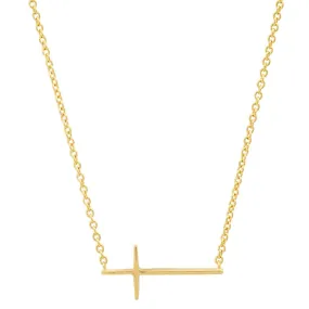 Horizontal Cross Necklace