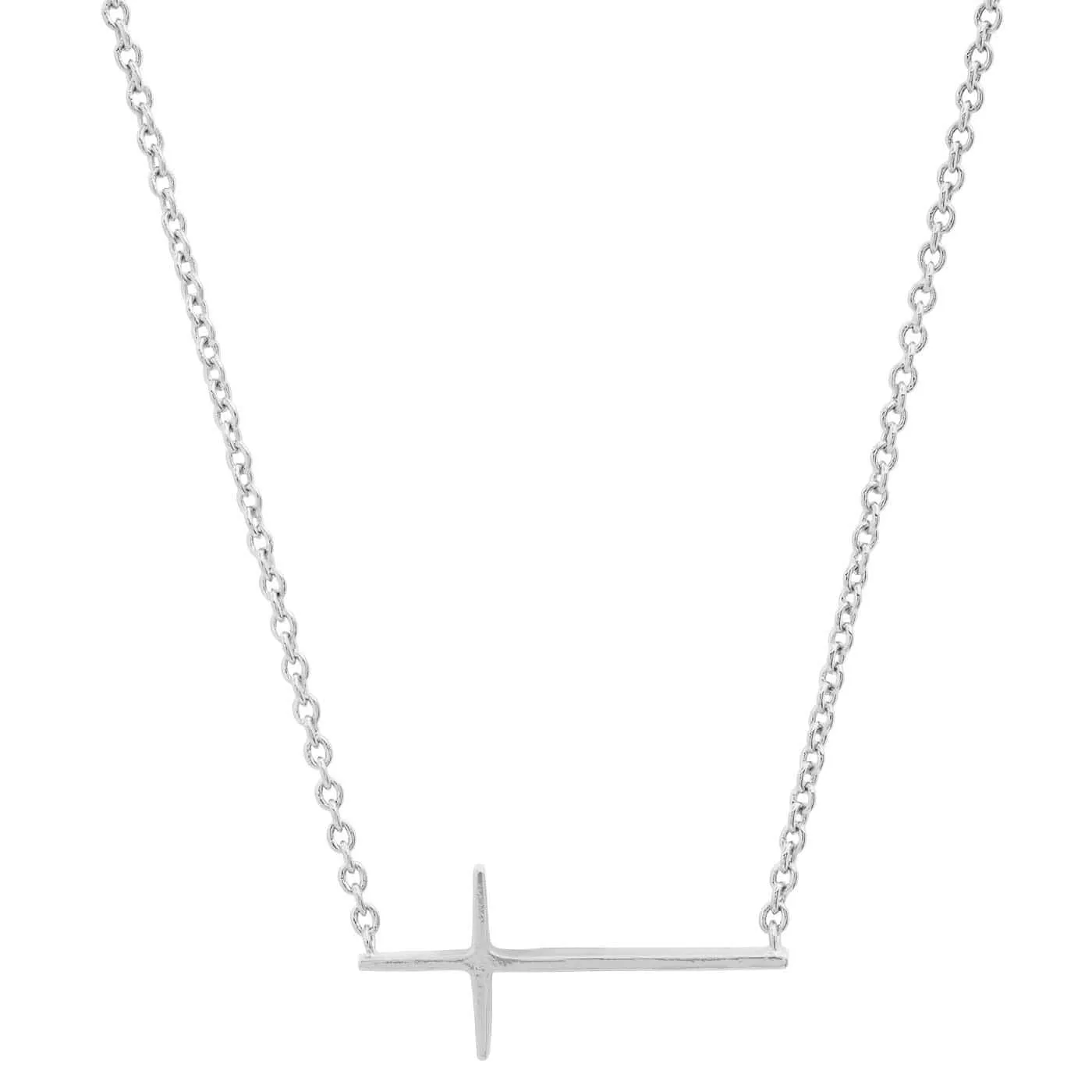 Horizontal Cross Necklace