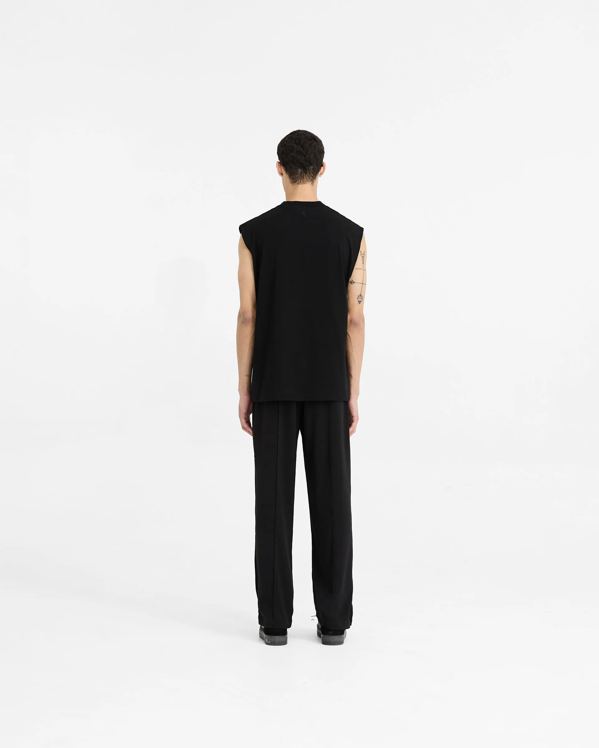 Initial Boxy Tank - Black