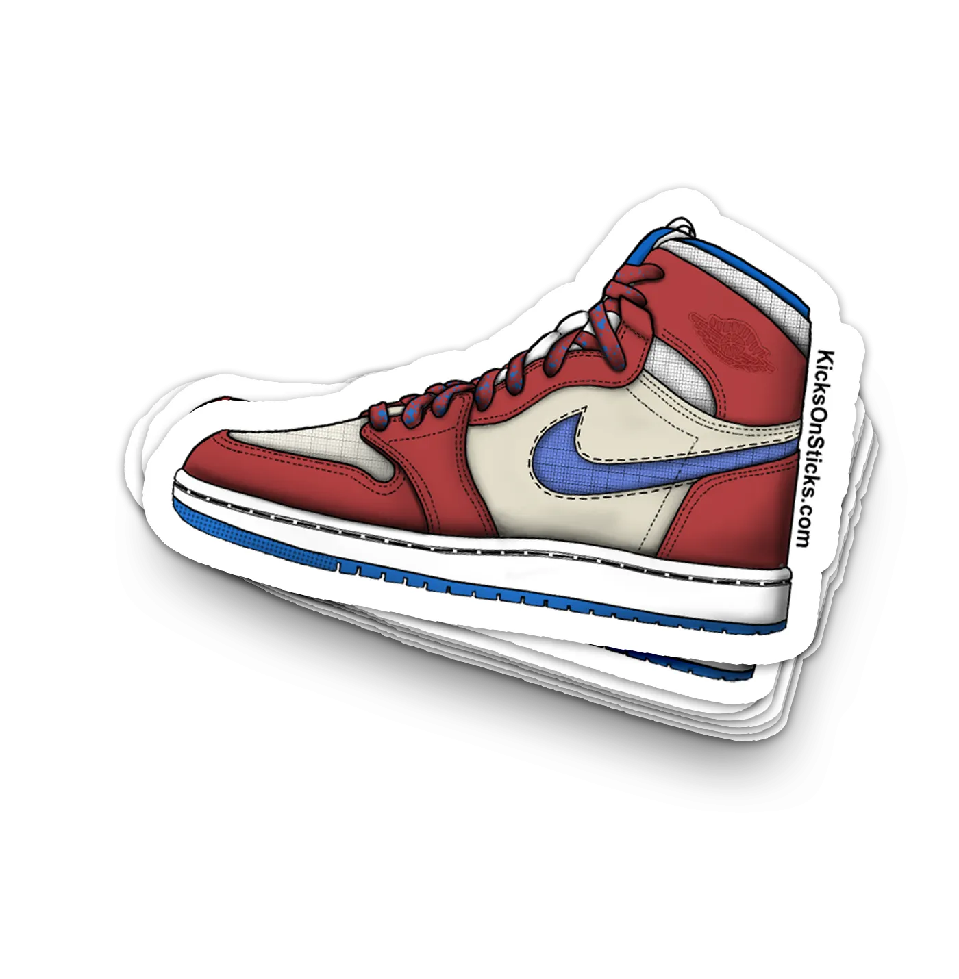 Jordan 1 CMFT "Team Red" Sneaker Sticker