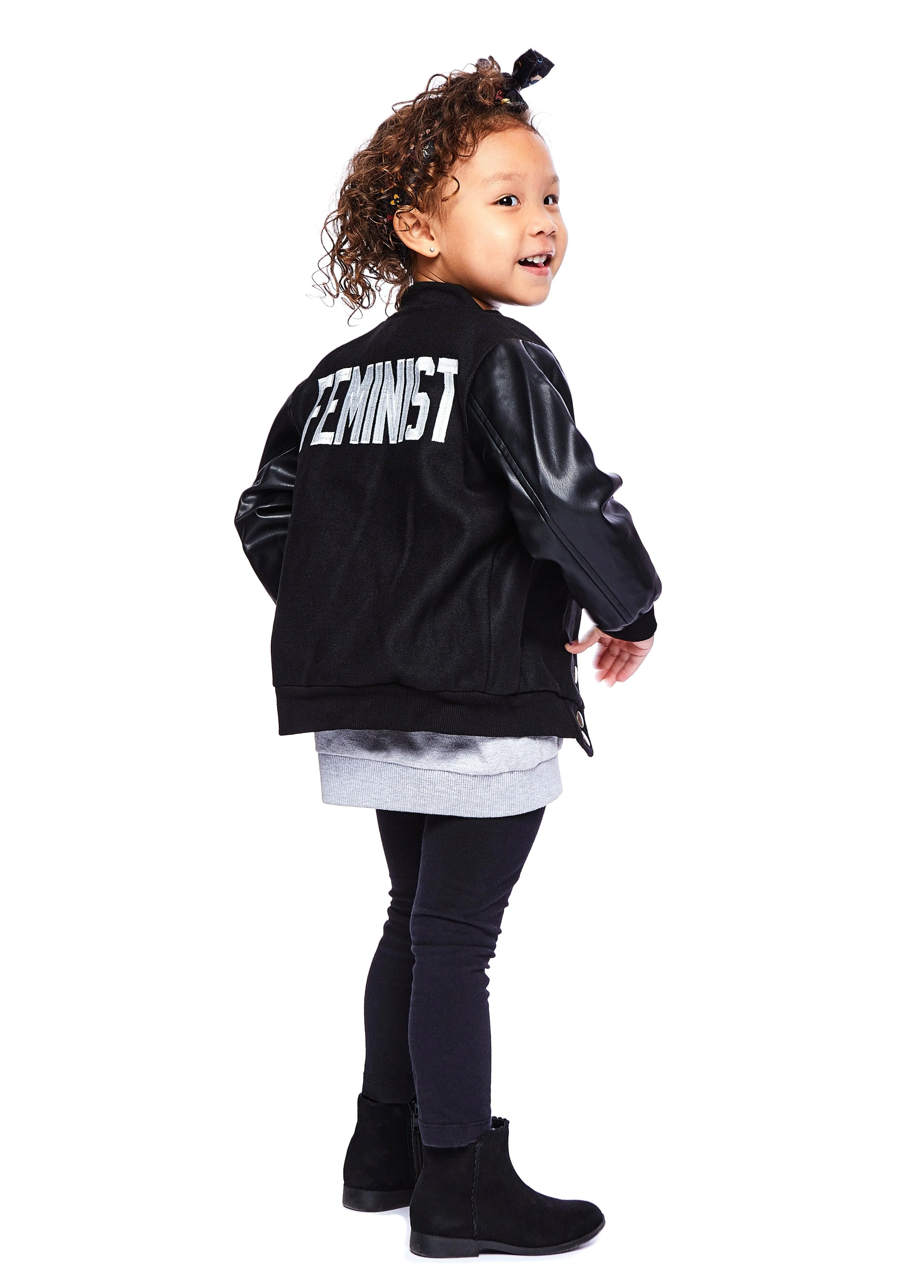 KIDS FEMINIST Varsity Jacket