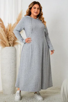 Long Sleeve Hooded Maxi Dress