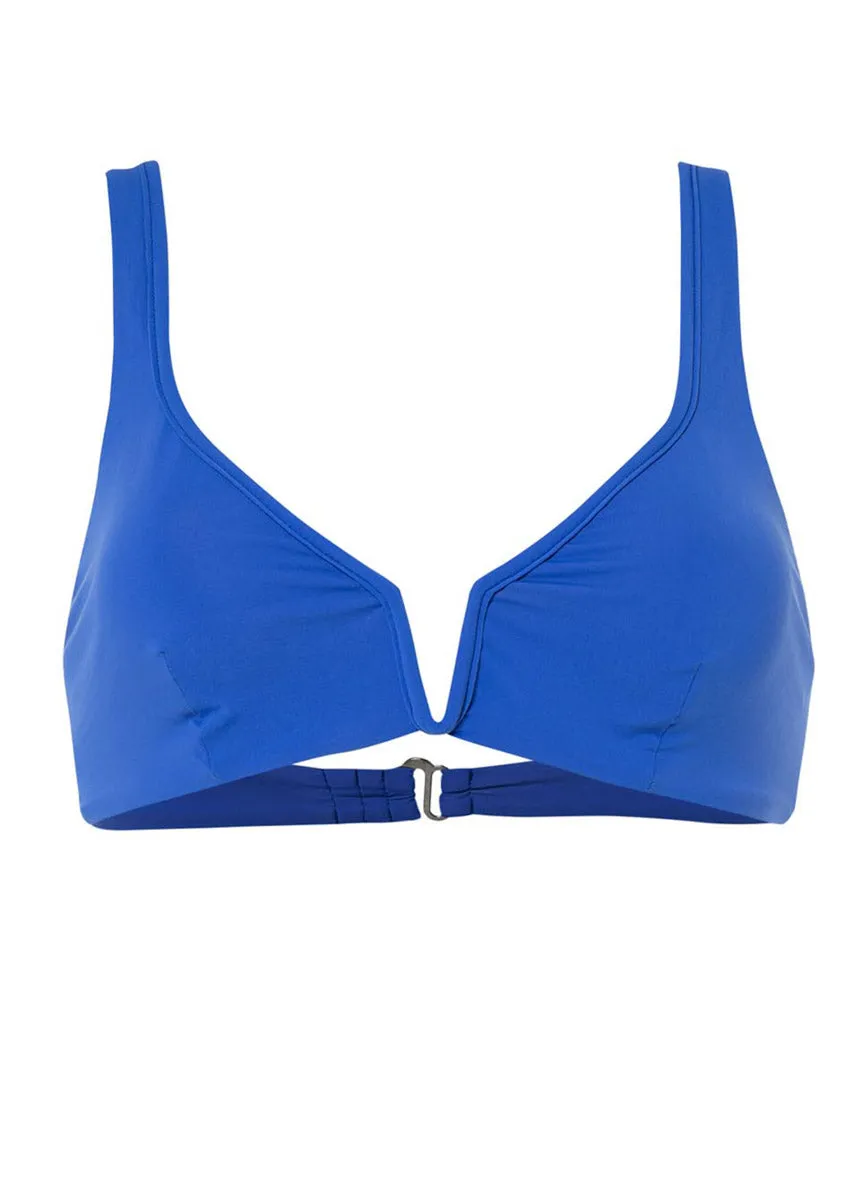 Maaji Lapis Blue Victory V Wire Bralette Bikini Top