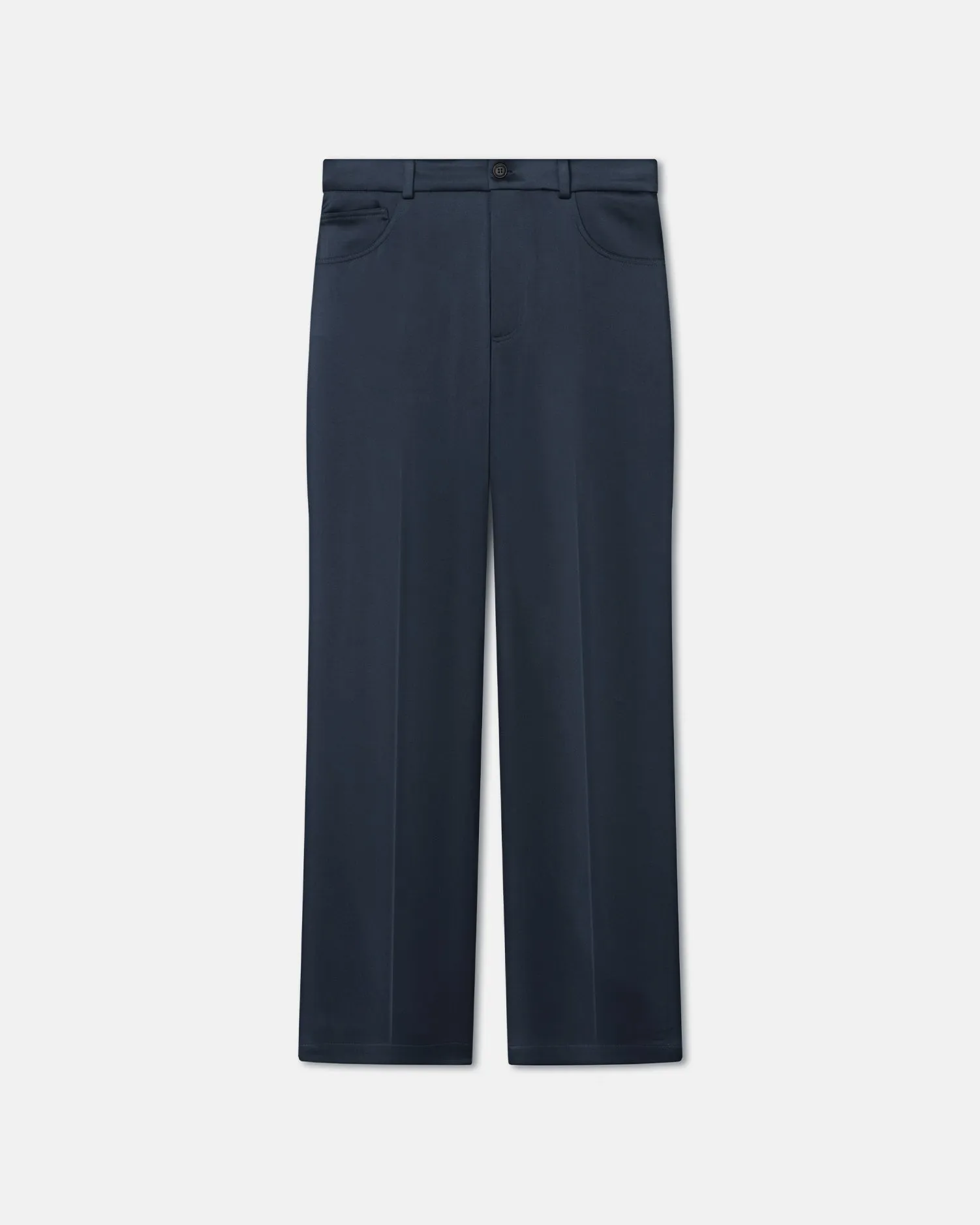 Macen - Satin Pants - Navy