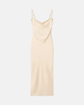 Macia - Slip Satin Dress - Creme