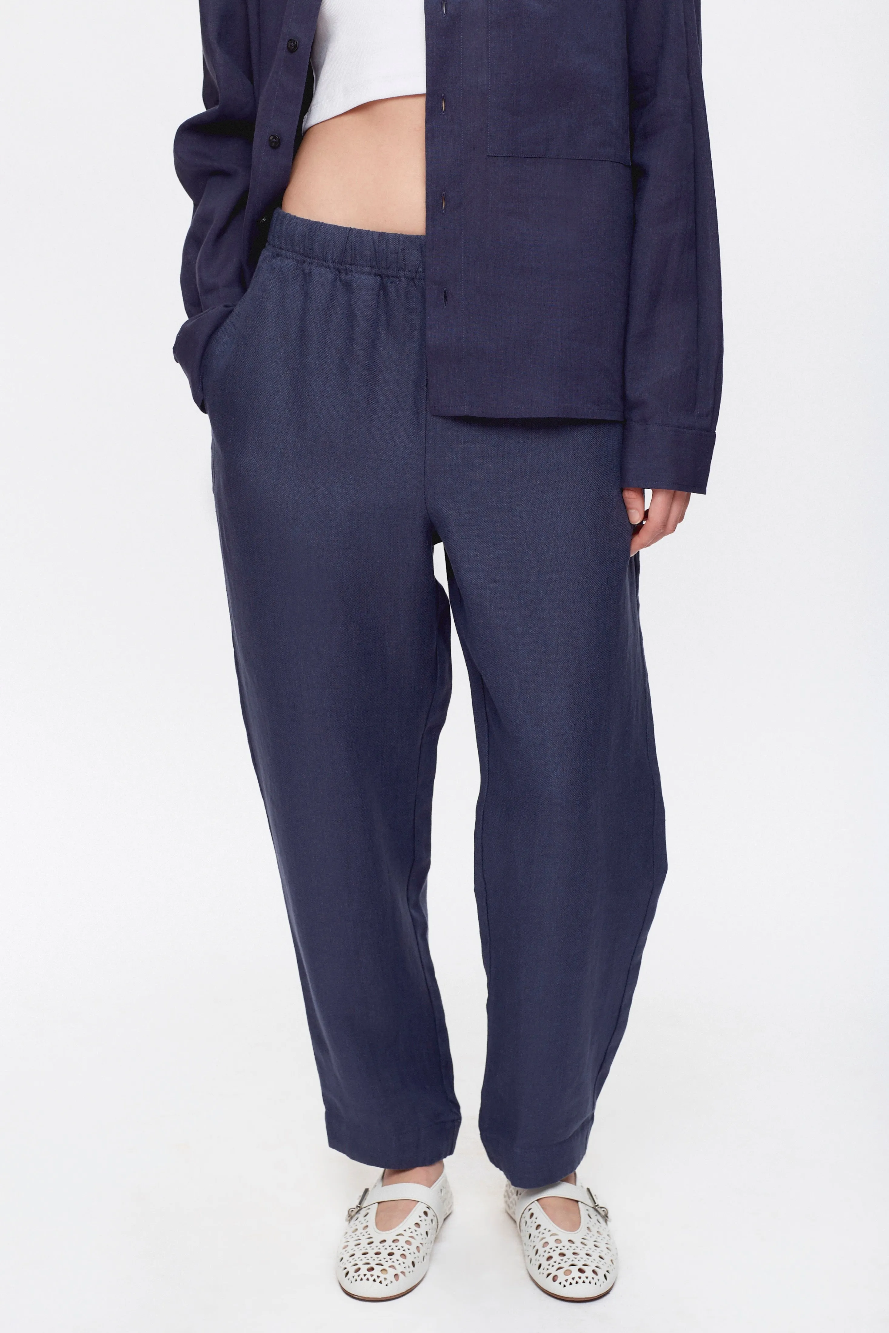 Men’s Cairo Linen Pant in Maritime