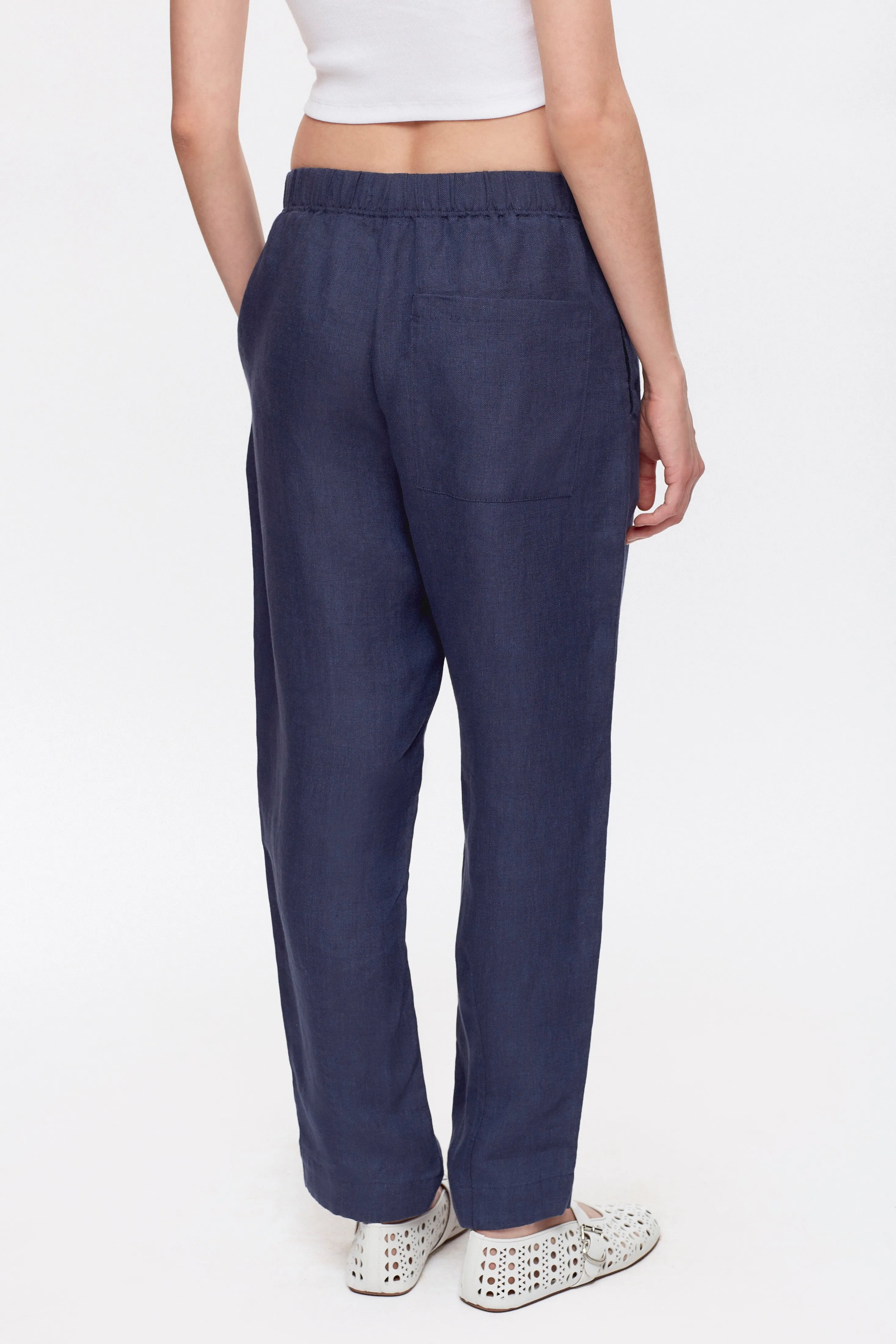 Men’s Cairo Linen Pant in Maritime