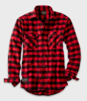 Men's Classic Flannel Shirt - Red Buffalo