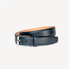 Men's Leather Belt - Navy