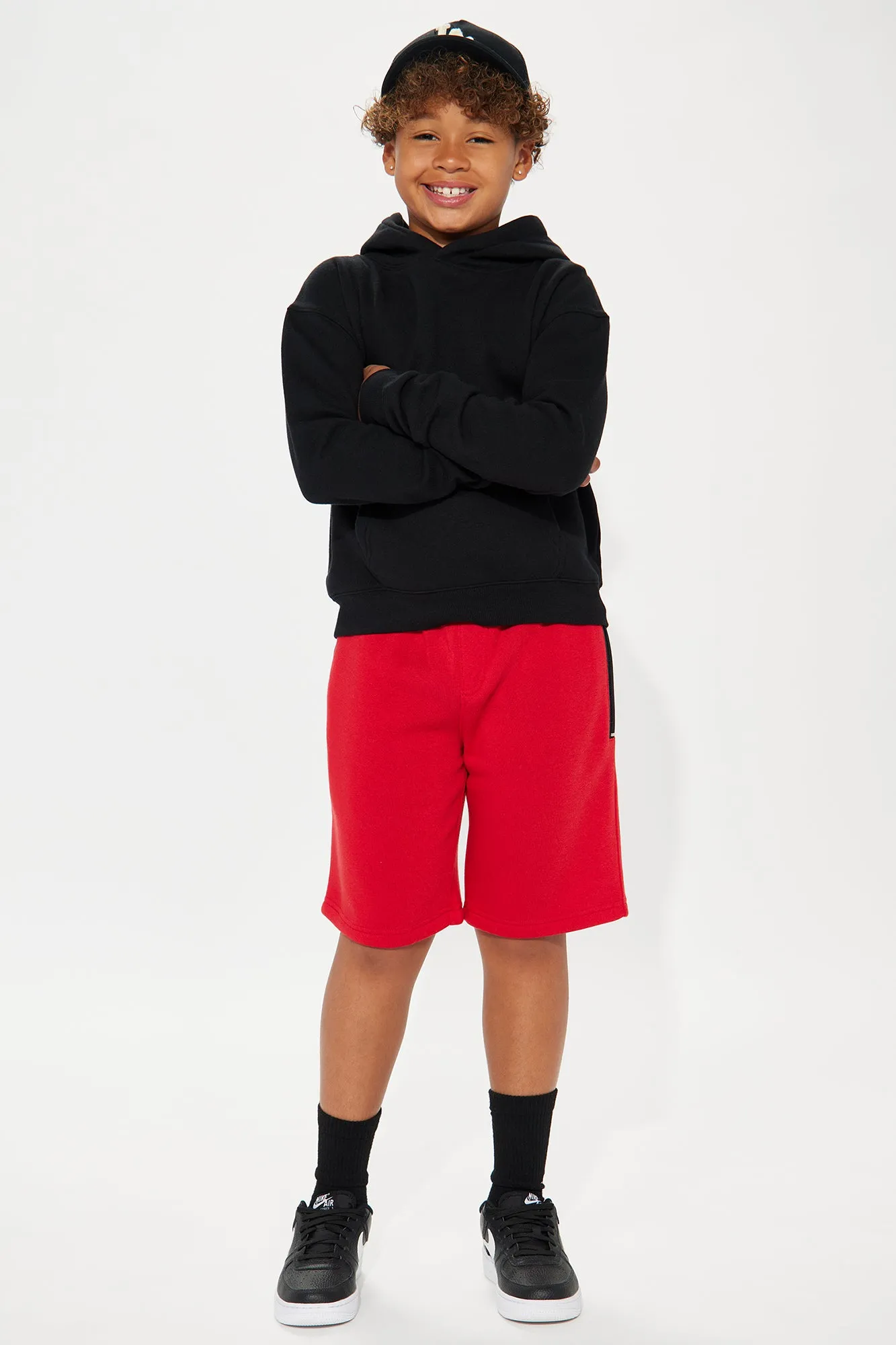 Mini Always Clean II Fleece Shorts - Red