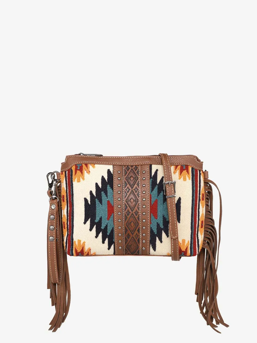 Montana West Aztec Tapestry Crossbody Clutch Wristlet