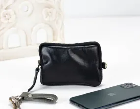 Myrto wallet - Black leather