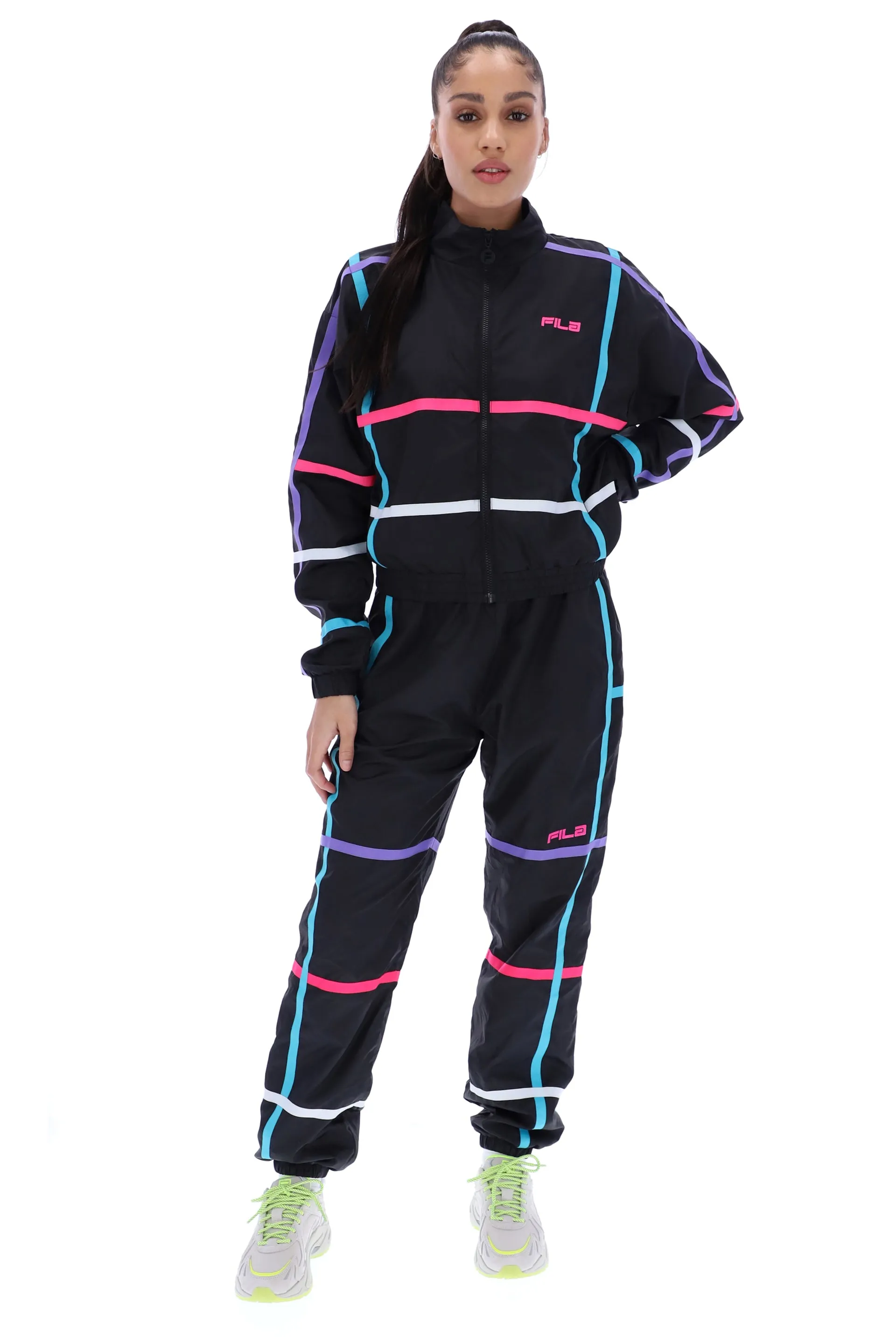 Neve Grid Track Pants