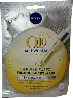 Nivea Q10 Anti-wrinkle Power Serum Infused Firming Sheet Mask 1 mask