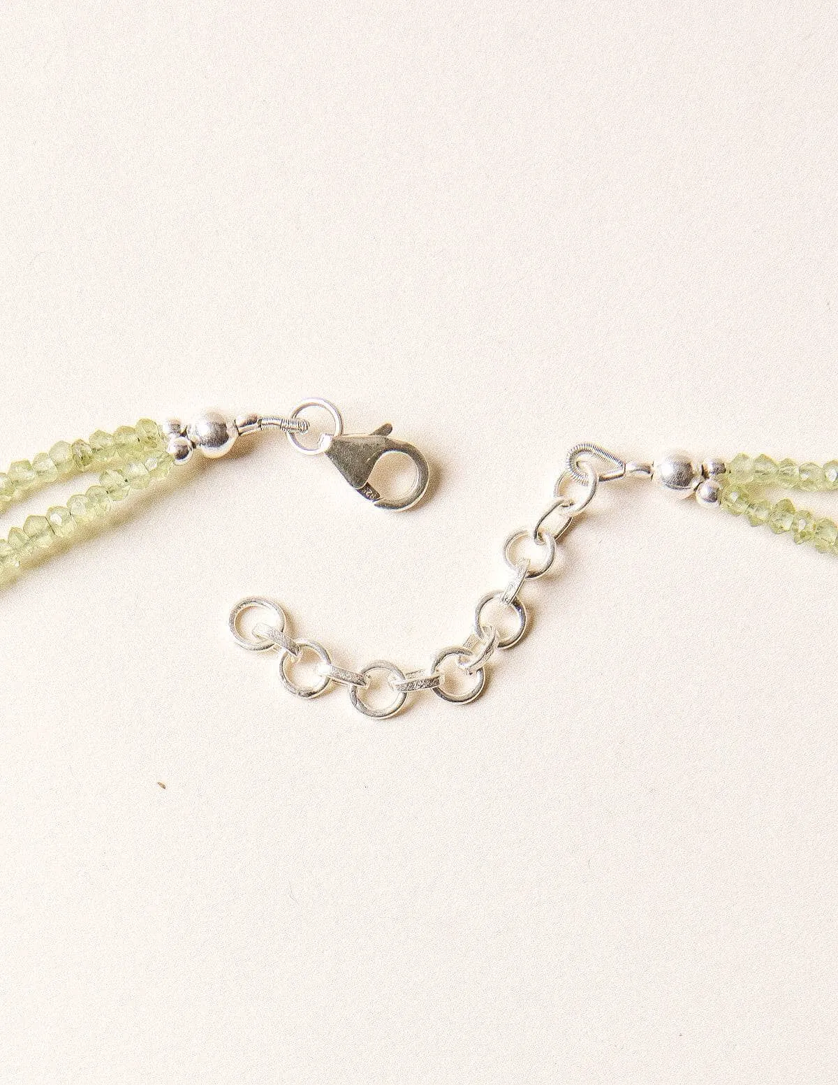 Peridot Double Strand Bead Necklace